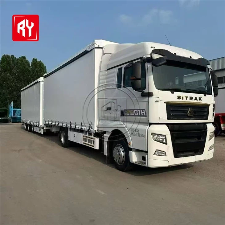 Higher Performance Dry Van Curtain Side Semi Trailer factory